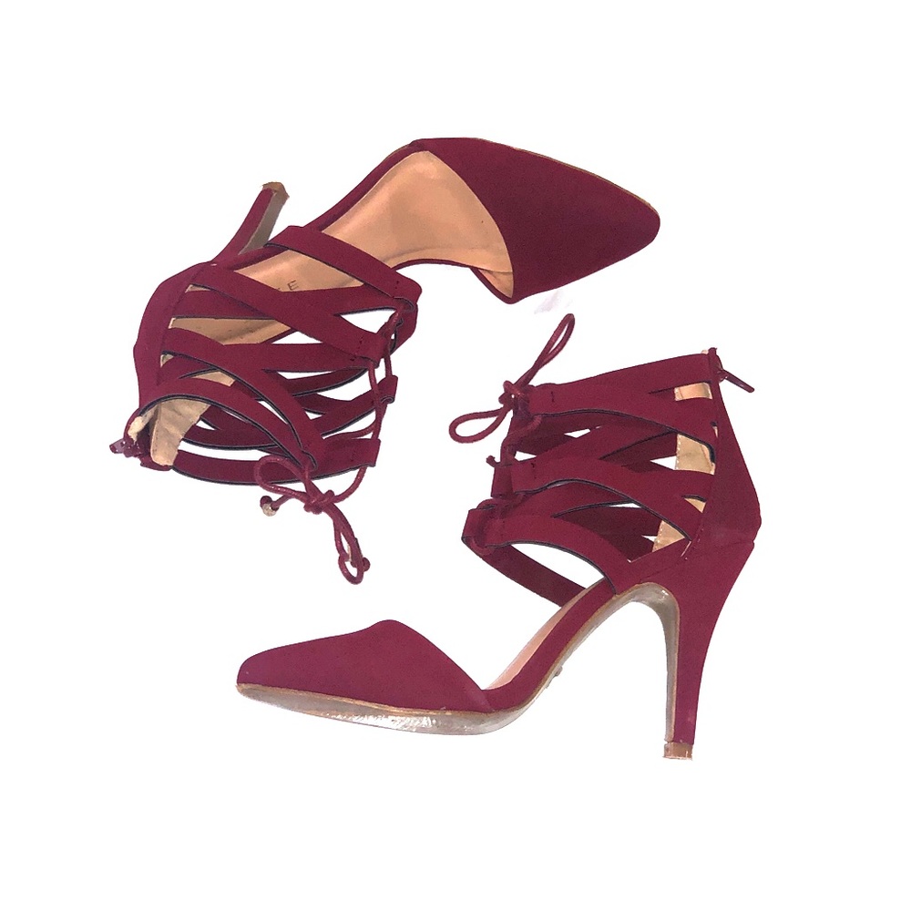 Burgundy heels